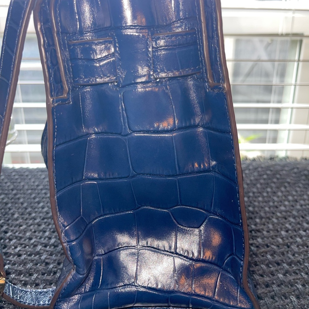 Michael Kors‎ Dillon Embossed Crocodile Blue Leather Satchel - Picture 11 of 11